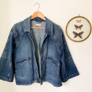 PILCRO (Anthropologie) Wide Sleeve Denim Jacket
